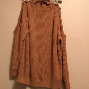 Sweater with open shoulders!